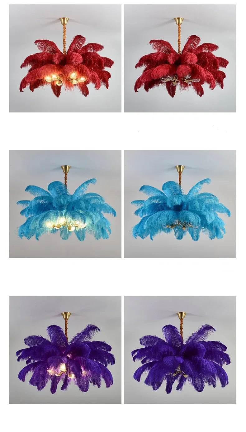 Pendant Light - Nordic Feather Ceiling Chandelier for Home Decoration Indoor Lighting SW-36210457 - SWEET-LIGHTS