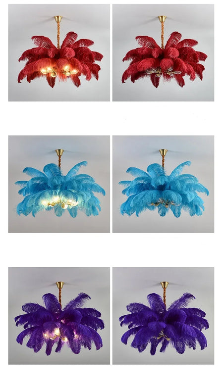 Pendant Light - Nordic Feather Ceiling Chandelier for Home Decoration Indoor Lighting SW-36210457 - SWEET-LIGHTS