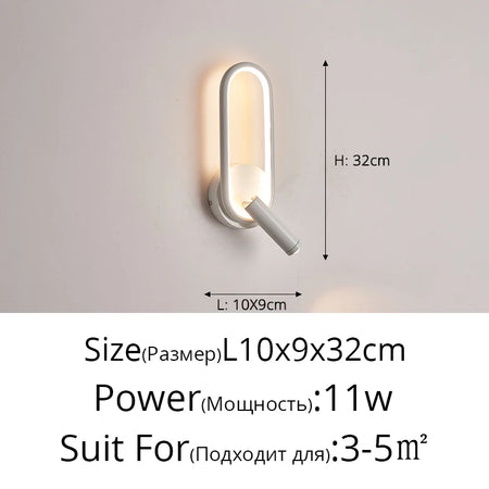Wall Light - Minimalist Bedside Reading Lamp with Spotlights SW-36210345 - SWEET-LIGHTS