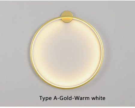 Wall Light - Minimalist Circle Background LED Wall Lamp Indoor Decor Living Room Wall Sconces Bedside Lighting SW-36210456 - SWEET-LIGHTS