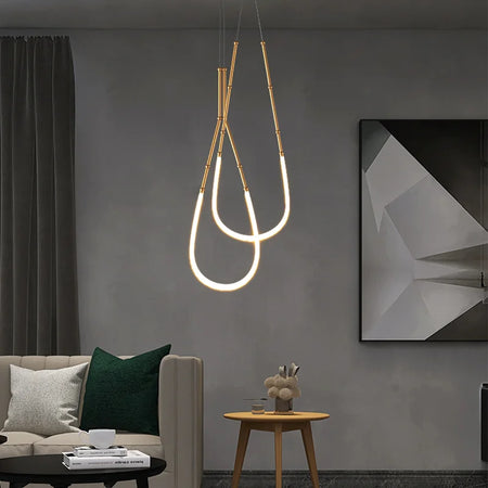 Pendant Light - Nordic Modern Art Line LED Hanging Lamp for Dining Room and Living Room SW-36210567 - SWEET-LIGHTS