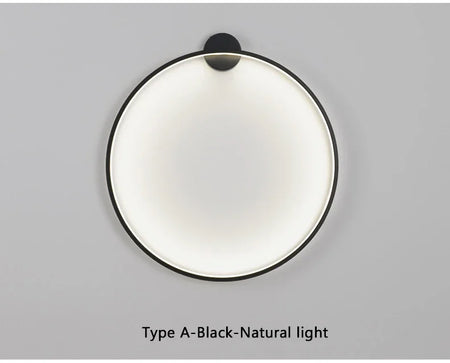 Wall Light - Minimalist Circle Background LED Wall Lamp Indoor Decor Living Room Wall Sconces Bedside Lighting SW-36210456 - SWEET-LIGHTS