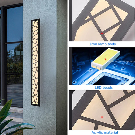 Outdoor Light - Waterproof Outdoor Wall Lamp LED IP65 Aluminum Sconce 110V 220V SW-36210458 - SWEET-LIGHTS