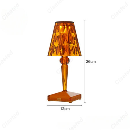 Table Lamp - LED Acrylic Diamond Crystal Decorative Desk Lamp USB Charging Touch Nightlight SW-36210457 - SWEET-LIGHTS