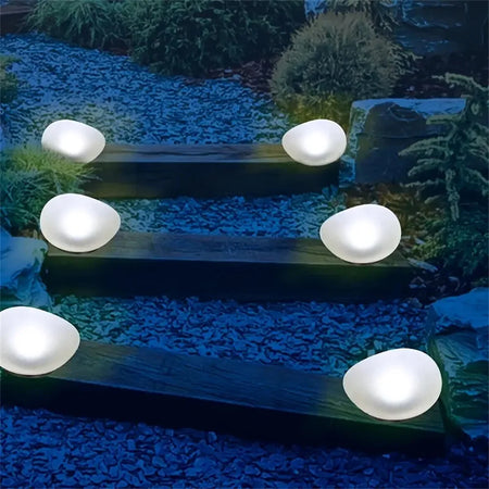 Outdoor Light - Solar Powered Pebble Stone Lamp for Garden SW-36210345 - SWEET-LIGHTS