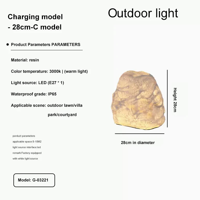 Outdoor Light - Waterproof Resin Lawn Garden Lamp SW-36210345 - SWEET-LIGHTS