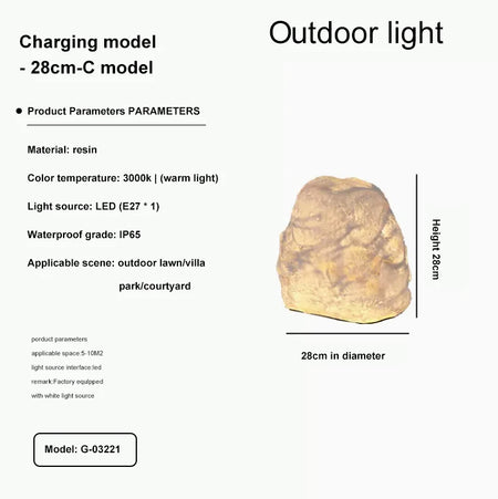Outdoor Light - Waterproof Resin Lawn Garden Lamp SW-36210345 - SWEET-LIGHTS