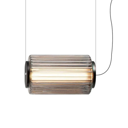 Pendant Light - Restaurant Long Stripe Smoke Gray Glass LED Lamp SW-36210456 - SWEET-LIGHTS