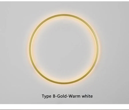Wall Light - Minimalist Circle Background LED Wall Lamp Indoor Decor Living Room Wall Sconces Bedside Lighting SW-36210456 - SWEET-LIGHTS
