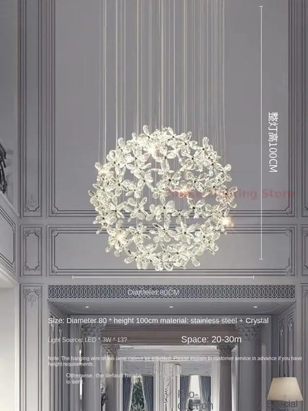 Pendant Light - Luxury Crystal Pendant Lamp for Dining Hall SW-36210345 - SWEET-LIGHTS
