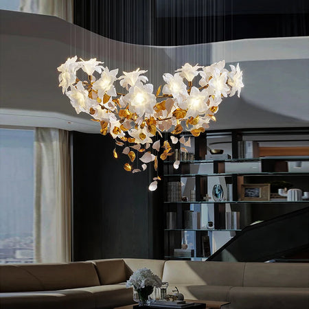 Chandelier - Loft Hanging Crystal Pendant Light for Modern Luxury Hotel Lobby Living Room SW-36210578 - SWEET-LIGHTS