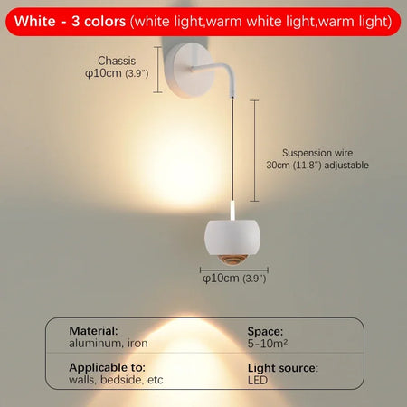 Wall Light - BELLE Contemporary Wall Lamp Indoor Living Room Bedroom Bedside Lamp Nordic Art Hotel Corridor Hallway Wall Lamp SW-36210349 - SWEET-LIGHTS