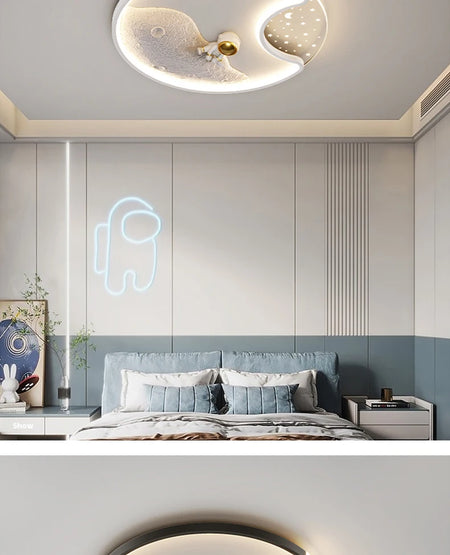 Children Lighting - Luminaire Modern Astronaut Led Ceiling Lamp for Kids Bedroom Surface Mounted SW-36210345 - SWEET-LIGHTS