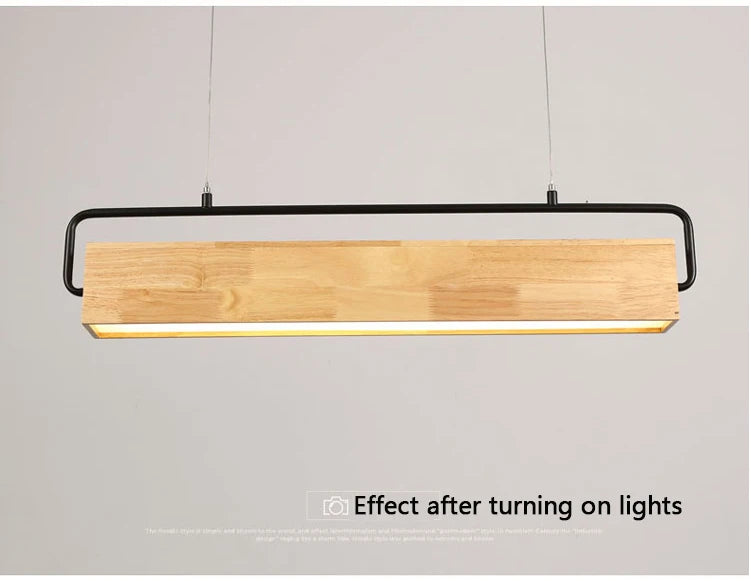 Pendant Light - High-end Simple Nordic Wooden LED with Metal Pole for Restaurants and Cafes Bright SW-36210748 - SWEET-LIGHTS