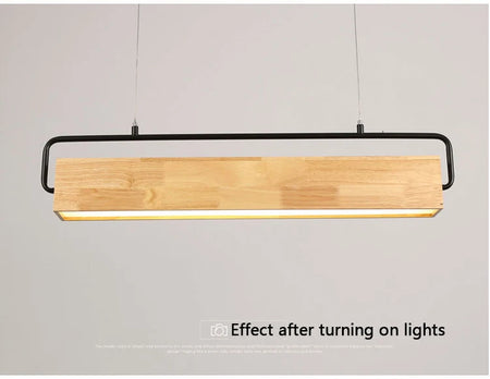 Pendant Light - High-end Simple Nordic Wooden LED with Metal Pole for Restaurants and Cafes Bright SW-36210748 - SWEET-LIGHTS