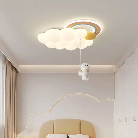 Children Lighting - Cartoon Cloud Rainbow Ceiling Light Bear Horse Rabbit Bedroom Lamps Eye Care Chandelier SW-36210345 - SWEET-LIGHTS