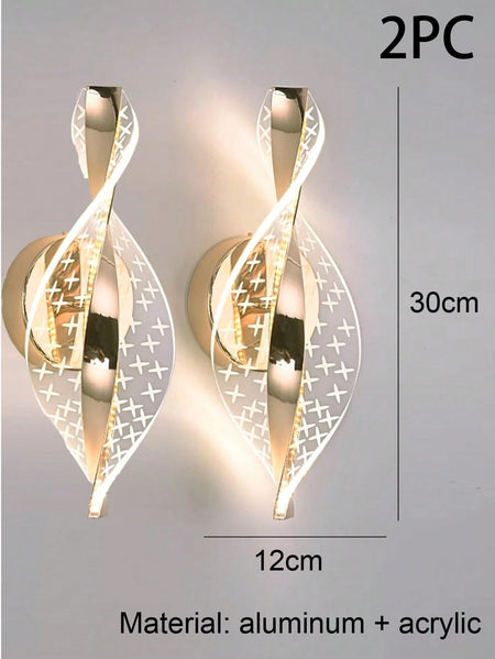 Wall Light - LED Modern 1PC Gold/Black Acrylic Lamp SW-36210345 - SWEET-LIGHTS