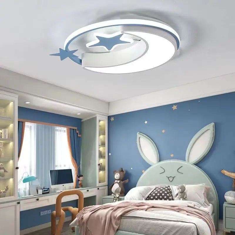 Children Lighting - Moon Star Led Ceiling Light Fixture For Kid Room Bedroom SW-36210234 - SWEET-LIGHTS
