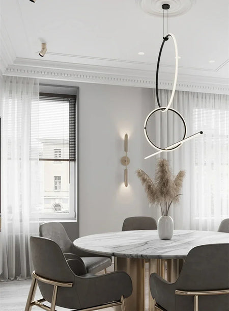 Pendant Light - Post Modern LED Strip Geometric Pattern for Home SW-36210468 - SWEET-LIGHTS