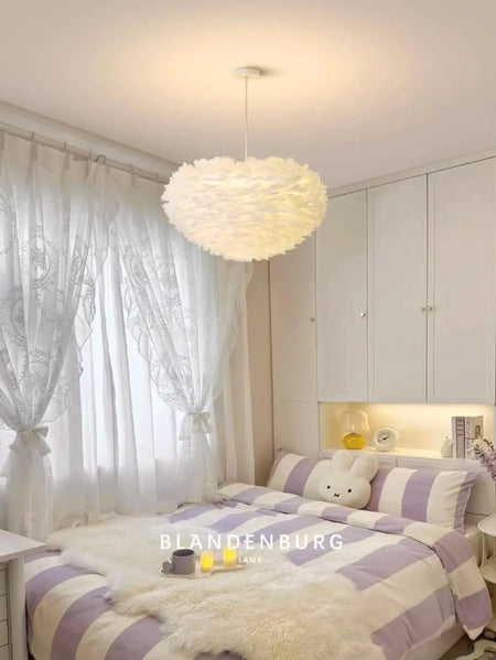 Pendant Light - Feather Nordic LED Chandelier for Living Room and Girl's Room Decor SW-36210578 - SWEET-LIGHTS