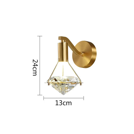 Wall Light - Modern LED Creative Diamond Crystal Wall Lamp Bedroom Bedside Living Room Sconce Indoor Lighting SW-36210123 - SWEET-LIGHTS