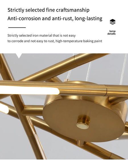 Pendant Light - Nordic Geometry Restaurant Chandelier LED Remote SW-36210789 - SWEET-LIGHTS
