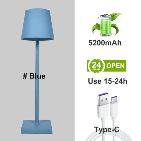 Table Lamp - 5200mAh USB Aluminum Alloy LED Rechargeable for Bar Living Room Reading Wireless SW-36210567 - SWEET-LIGHTS