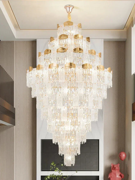 Chandelier - French Duplex High-End Crystal Lights For Luxury Living Room SW-36210789 - SWEET-LIGHTS