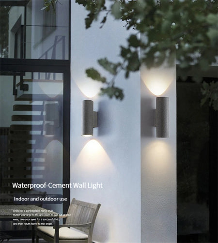Outdoor Light - Industrial Concrete Wall Light Outdoor Waterproof Villa Garden Double Head Sconce Spotlight LED SW-36210345 - SWEET-LIGHTS