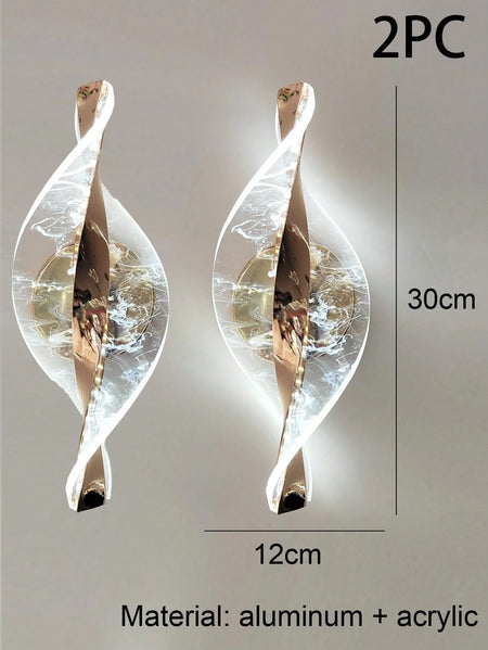 Wall Light - LED Modern 1PC Gold/Black Acrylic Lamp SW-36210345 - SWEET-LIGHTS