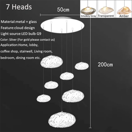 Chandelier - Nordic Home Decoration Living Room LED Pendant Light SW-36210345 - SWEET-LIGHTS