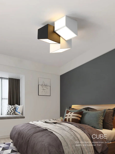 Ceiling Light - Modern Minimalist Geometric Black and White Lamp SW-36214012 - SWEET-LIGHTS