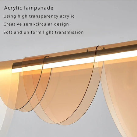 Pendant Light - Nordic Salon Colored Acrylic Chandelier LED Lamp for Dining Living Room Bedroom Lustre Lightings SW-36210923 - SWEET-LIGHTS