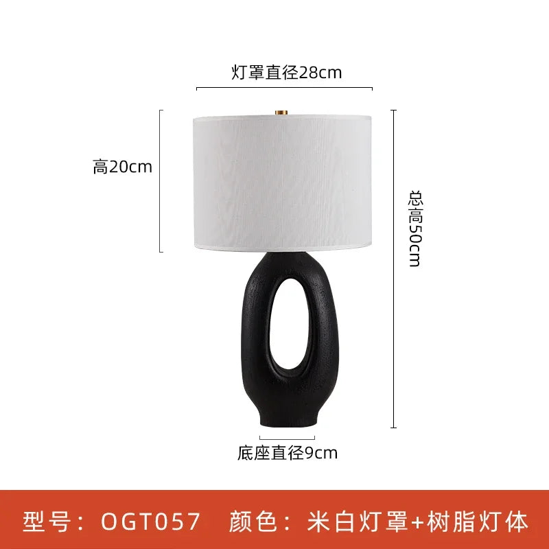 Table Lamp - Designer Wabi-sabi Modern Resin LED E27 Art Lights SW-36210345 - SWEET-LIGHTS