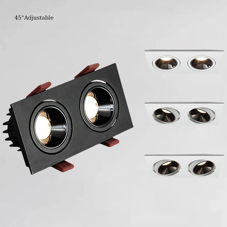 Dimmable Anti-Glare Recessed COB LED Downlights 9W 12W 15W LED Ceiling Lamp AC85~265V LED Ceiling Spot Lights Indoor Lighting - SWEET-LIGHTS
