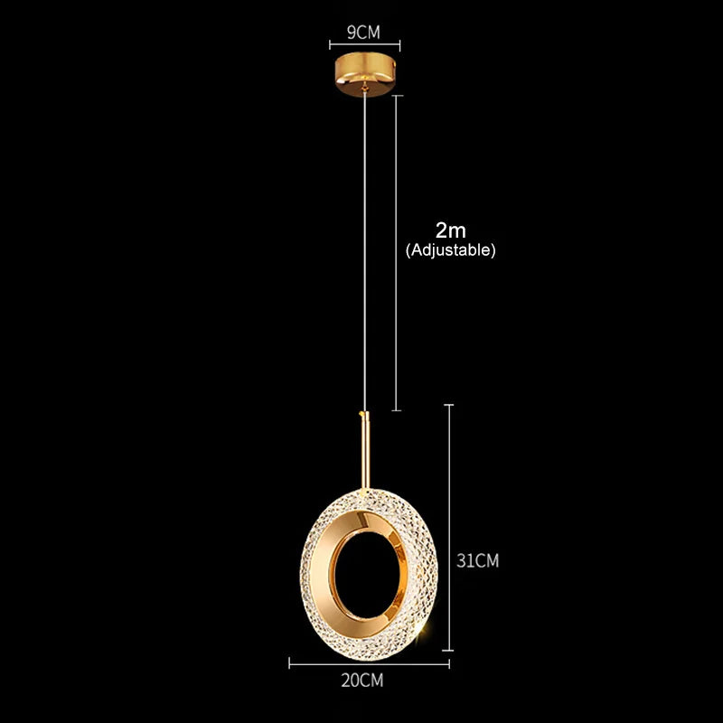 Pendant Light - Nordic Ring LED Indoor Hanging Lamp Room Decor SW-36210234 - SWEET-LIGHTS