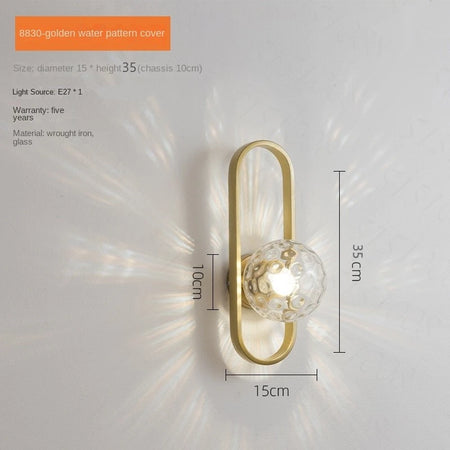 Wall Light - Modern Minimalist LED E27 Wall Sconce Glass SW-36210345 - SWEET-LIGHTS