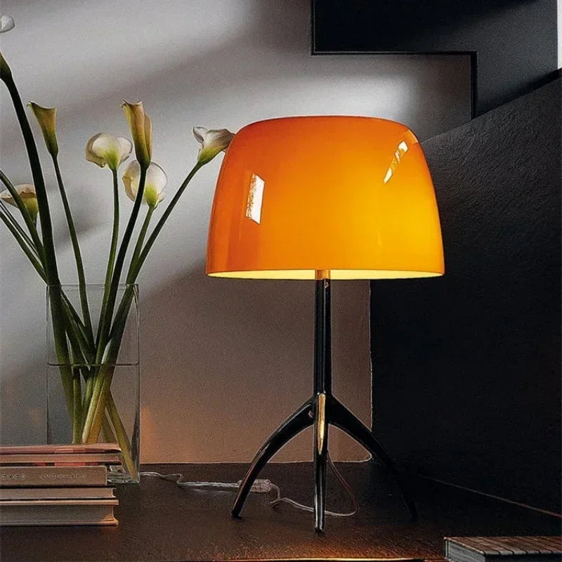 Table Lamp - Italian Designer Glass Shade Tripod Desk Light SW-36210345 - SWEET-LIGHTS