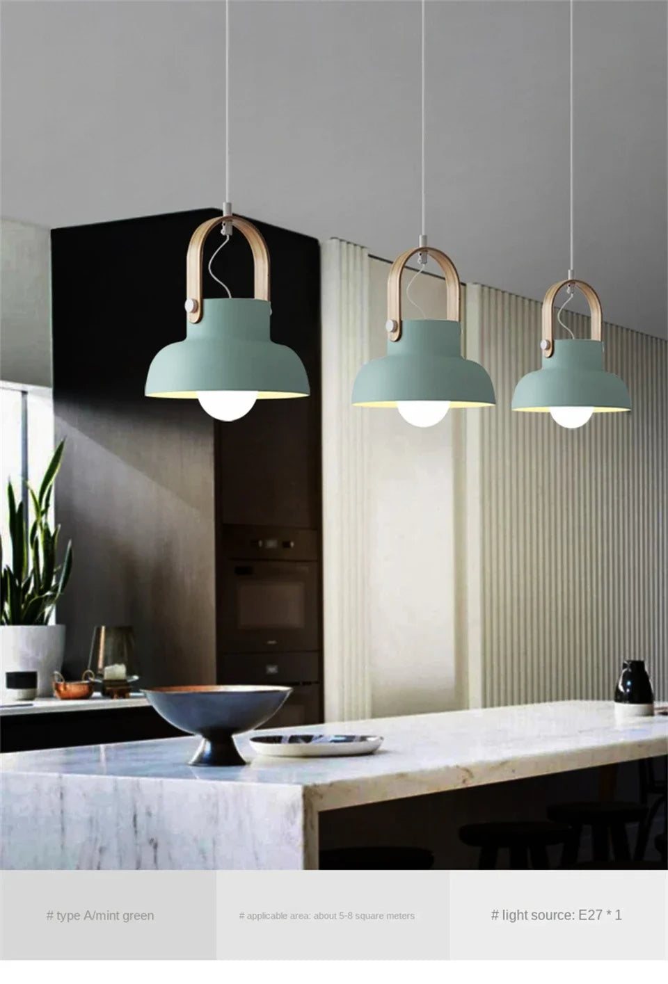 Pendant Light - Nordic Loft LED Iron Macaron Lamp Fixtures SW-36210347 - SWEET-LIGHTS