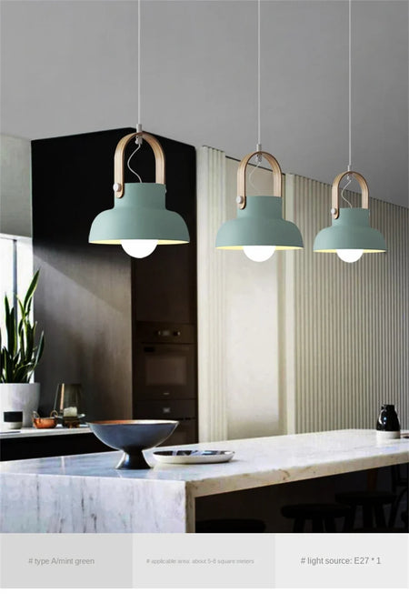 Pendant Light - Nordic Loft LED Iron Macaron Lamp Fixtures SW-36210347 - SWEET-LIGHTS