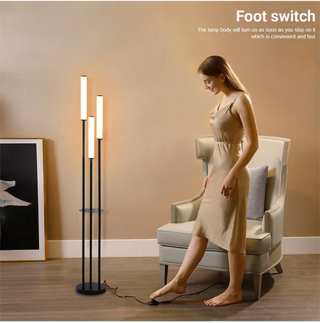 Floor Lamp - Modern LED Shelf Storage Lighting Dimmable with Remote Control SW-36210457 - SWEET-LIGHTS