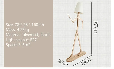 Floor Lamp - Japanese Style DIY Wooden Nordic Light SW-36210458 - SWEET-LIGHTS