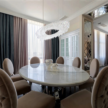 Chandelier - Modern Crystal Lighting Gold Lamp for Living Room SW-36210347 - SWEET-LIGHTS