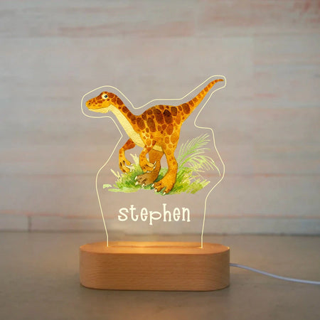 Children Lighting - Personalized Animal Night Light Custom Name Acrylic Lamp for Kids Bedroom SW-36210346 - SWEET-LIGHTS