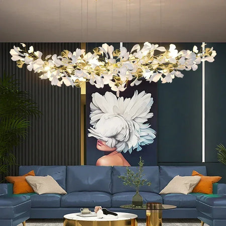Pendant Light - Modern Luxury Ginkgo LED Chandelier Fixture SW-36210729 - SWEET-LIGHTS