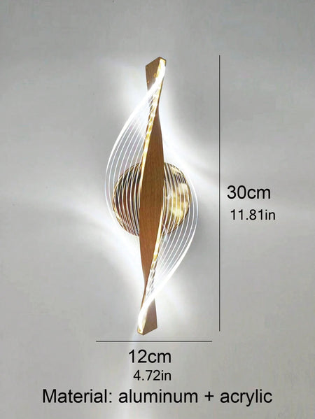 Wall Light - LED Modern 1PC Gold/Black Acrylic Lamp SW-36210345 - SWEET-LIGHTS