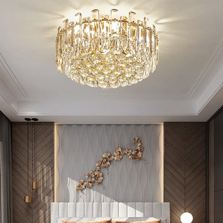Chandelier - Modern Luxury Clear Amber Crystal Ceiling Lamp Elegant LED Lighting SW-36210234 - SWEET-LIGHTS