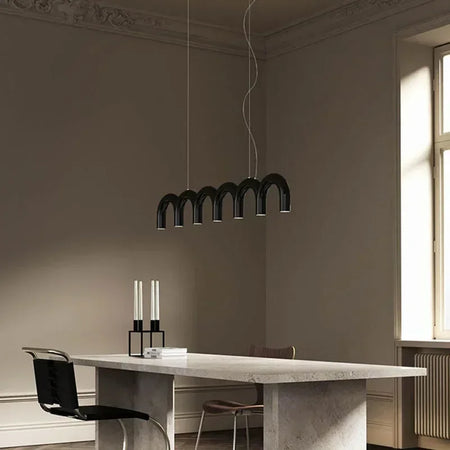 Pendant Light - Long Arch Chandelier LED Multi-color Macaron Lamp SW-36210346 - SWEET-LIGHTS