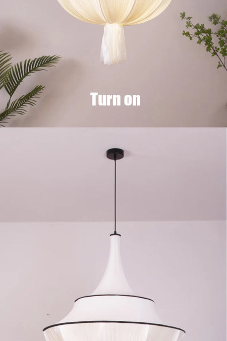 Pendant Light - Japanese Retro Wabi Sabi Cloth Chandelier Home Pendant Lights Room Decor SW-36210578 - SWEET-LIGHTS