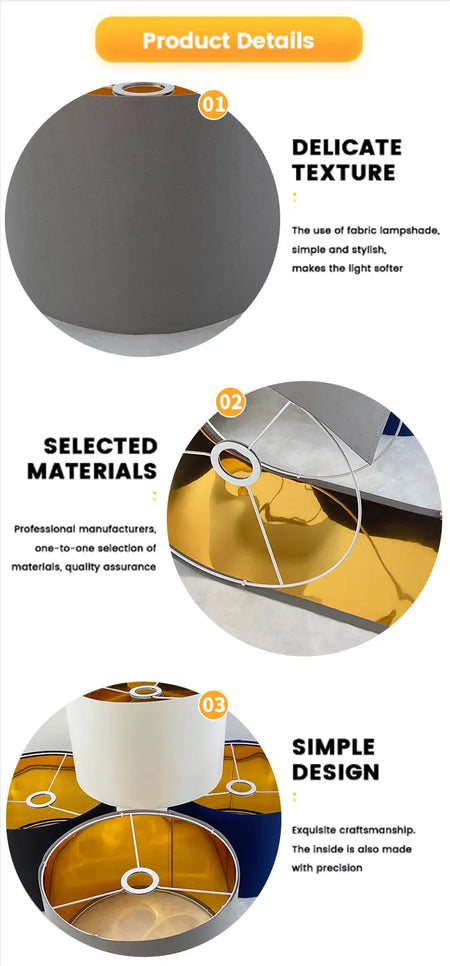 Lampshade - 1pcs Fabric Desk Lamp Lampshade, Detachable Floor Lamp Cover SW-36210345 - SWEET-LIGHTS